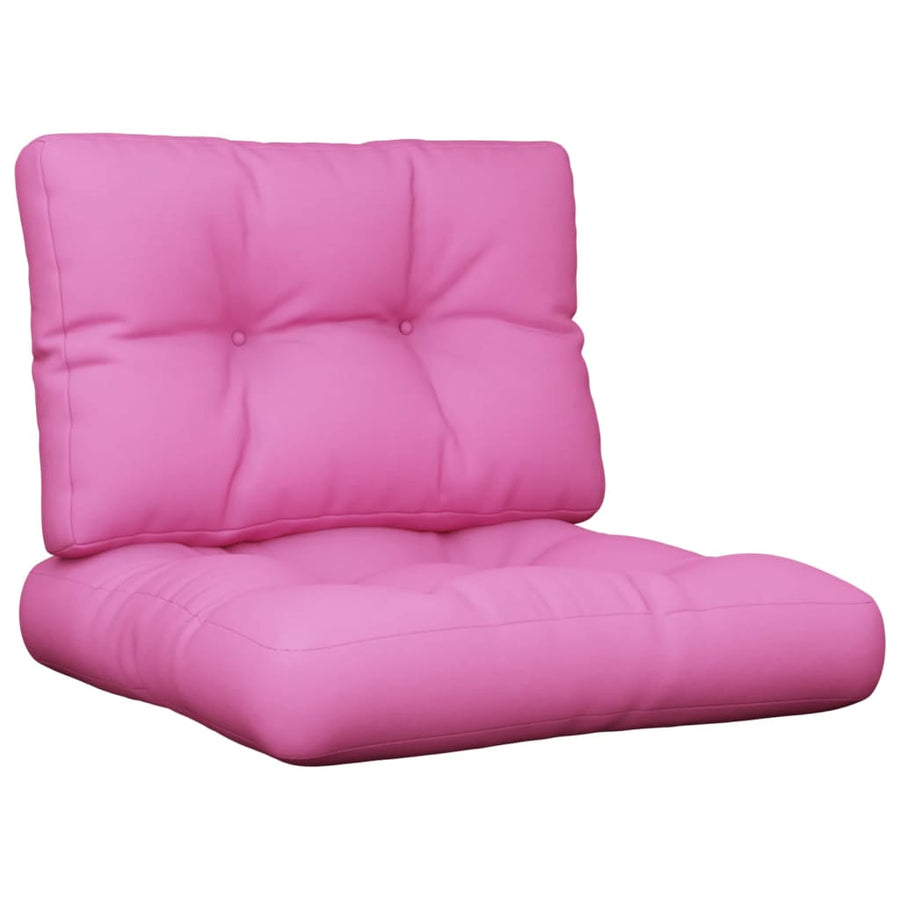 Palletkussens 2 st stof roze 60 x 60 x 12 cm Roze