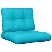 Palletkussens 2 stuks turquoise 60x60x12 cm
