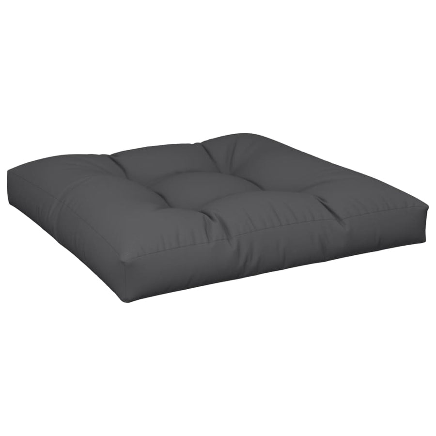 Palletkussens 2 st stof zwart