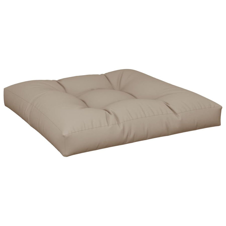 Palletkussens 2 st stof taupe