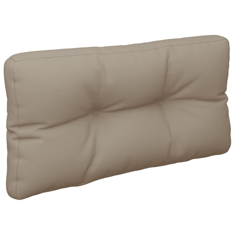 Palletkussens 2 st stof taupe