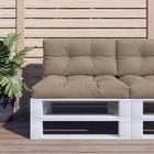 Pallet cushions 2 pcs fabric taupe