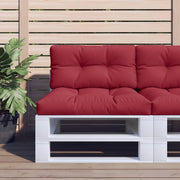 Palletkussens 2 st wijnrood 70x70x12 cm