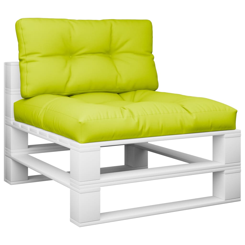 Palletkussens 2 st stof heldergroen 70 x 70 x 12 cm Heldergroen
