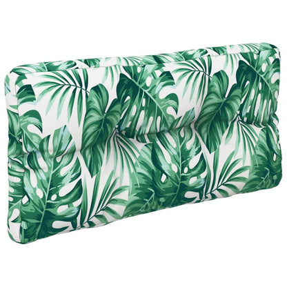 Palletkussens 2 st stof bladpatroon 70 x 70 x 12 cm Bladpatroon