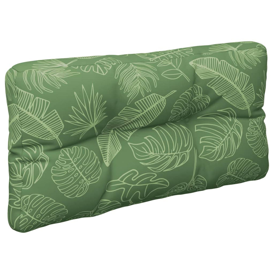 Palletkussens 2 st stof bladpatroon 70 x 70 x 12 cm Bladontwerp