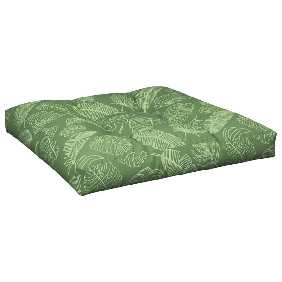 Palletkussens 2 st stof bladpatroon 70 x 70 x 12 cm Bladontwerp