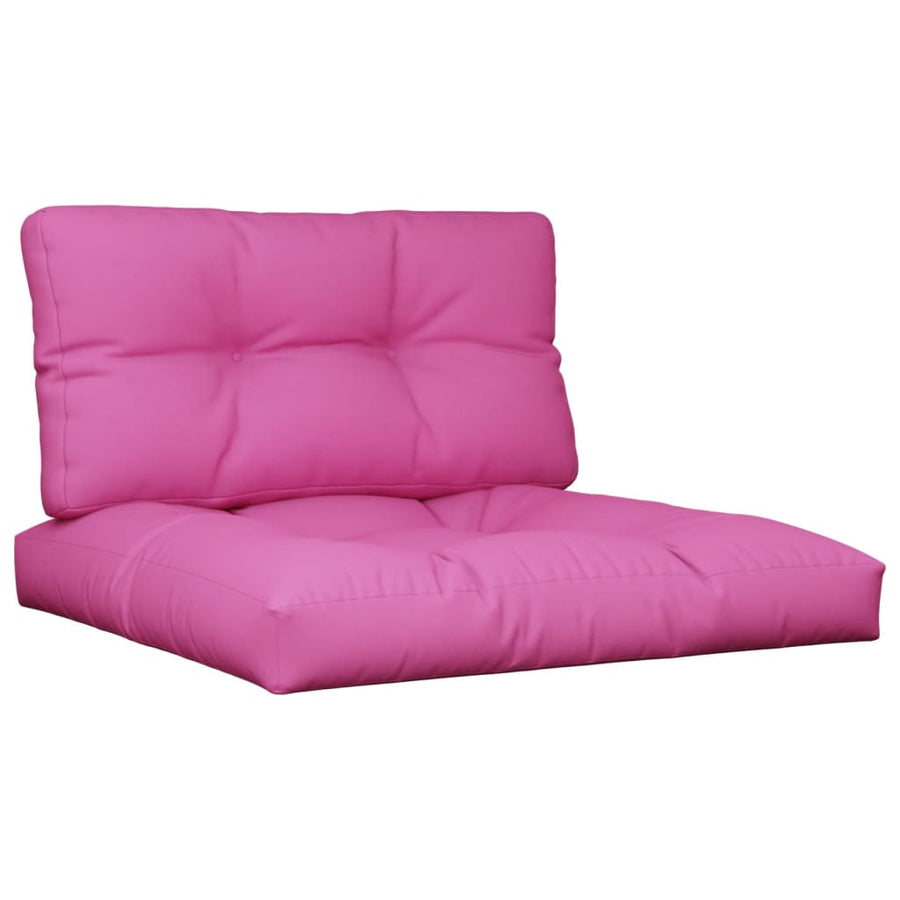 Palletkussens 2 st stof roze 70 x 70 x 12 cm Roze