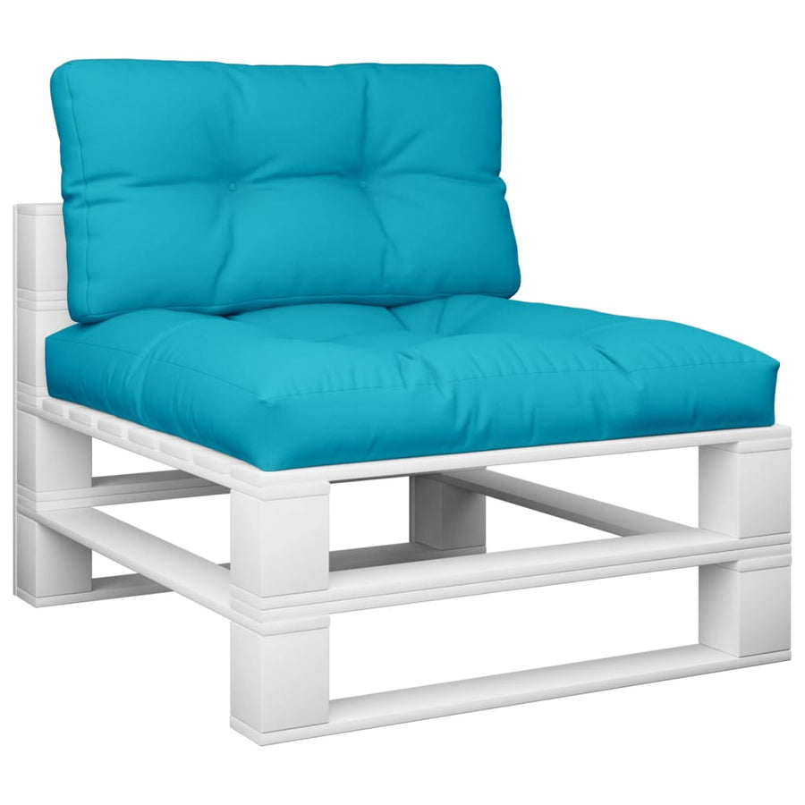 Palletkussens 2 st stof turquoise 70 x 70 x 12 cm Turquoise