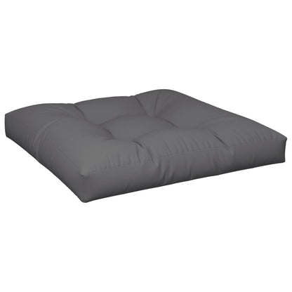 Palletkussens 2 st stof antracietkleurig