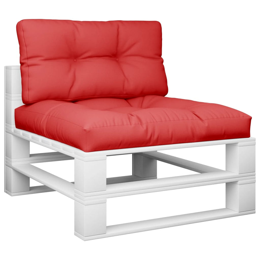 Palletkussens 2 st stof rood