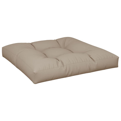 Palletkussens 2 st stof taupe