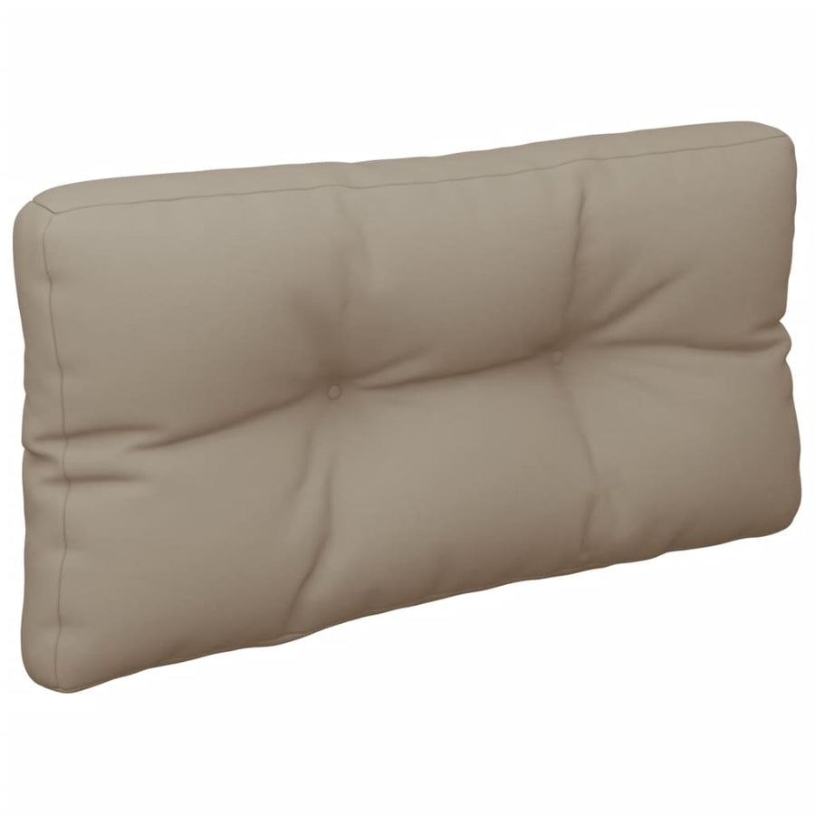 Palletkussens 2 st stof taupe