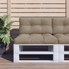 Pallet cushions 2 pcs fabric taupe