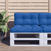 Palletkussens 2 stuks 80x80 cm koningsblauw polyester