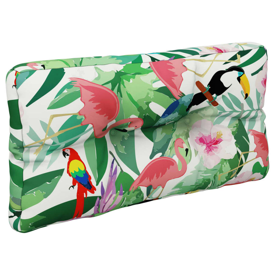 Palletkussens 2 St Stof Meerkleurig 80 x 80 x 12 cm Groen en roze