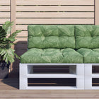 Pallet Cushions 2 pcs fabric leaf pattern