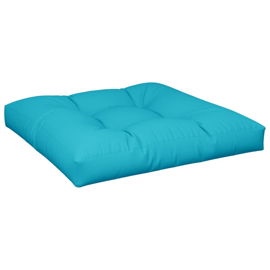 Palletkussens 2 St Stof Turquoise 80 x 80 x 12 cm