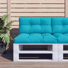 Pallet cushions 2 pc fabric turquoise