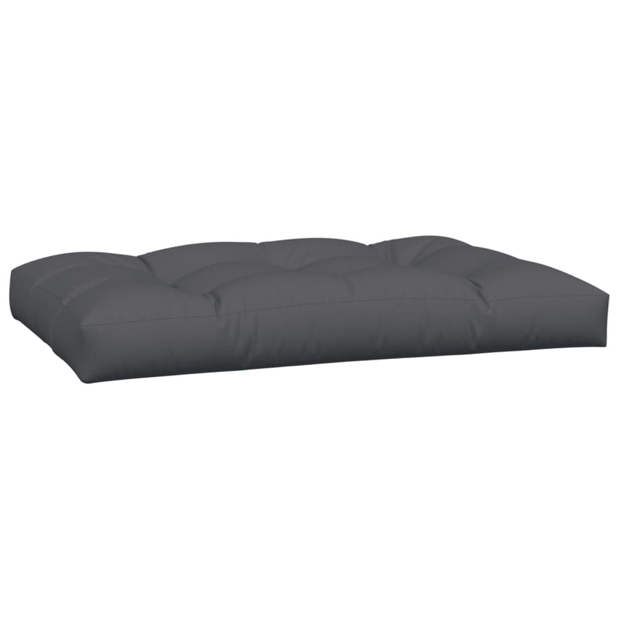 Palletkussens 2 st stof antracietkleurig