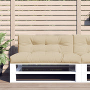 Palletkussens 2 stuks 120x80x12 cm beige