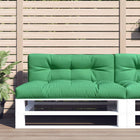 Palletkussens 2 st groen 120x80 cm
