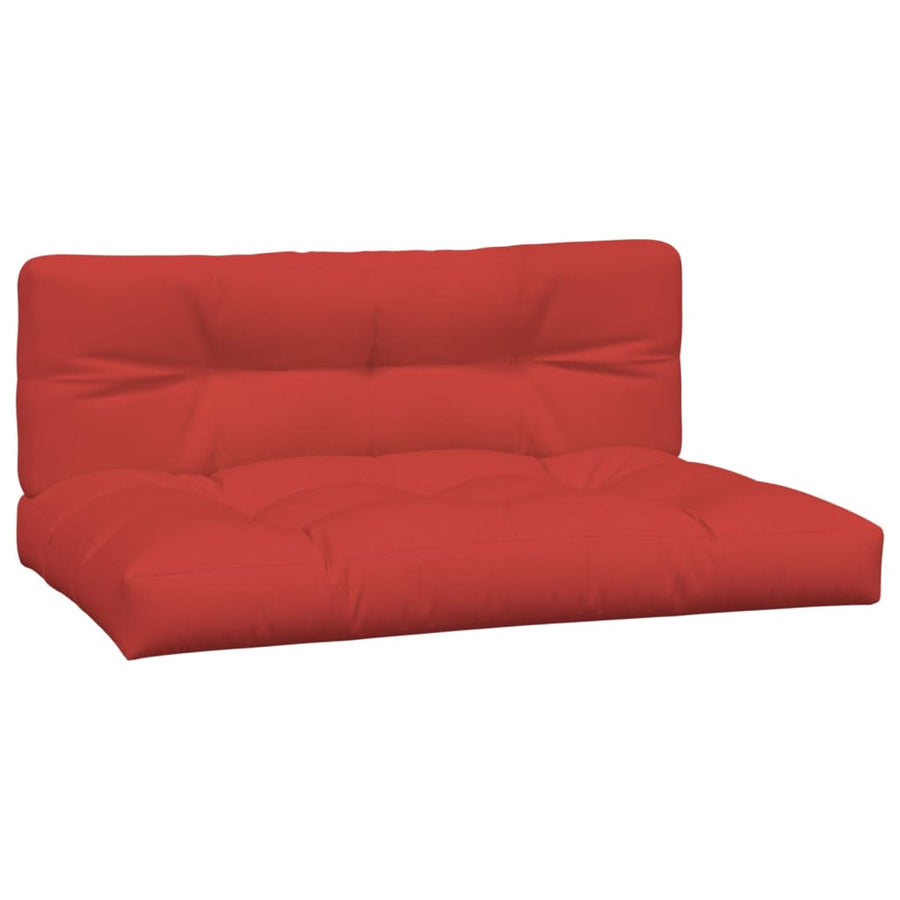 Palletkussens 2 st stof rood