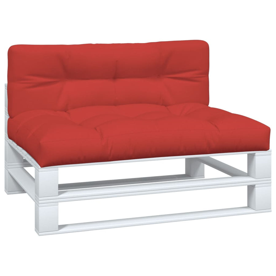 Palletkussens 2 st stof rood