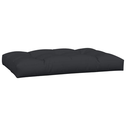 Palletkussens 2 st stof zwart