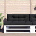 Pallet cushions 2 pc fabric black