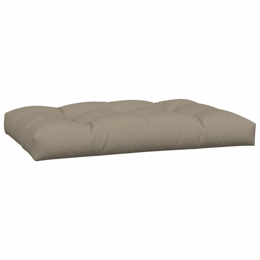 Palletkussens 2 st stof taupe