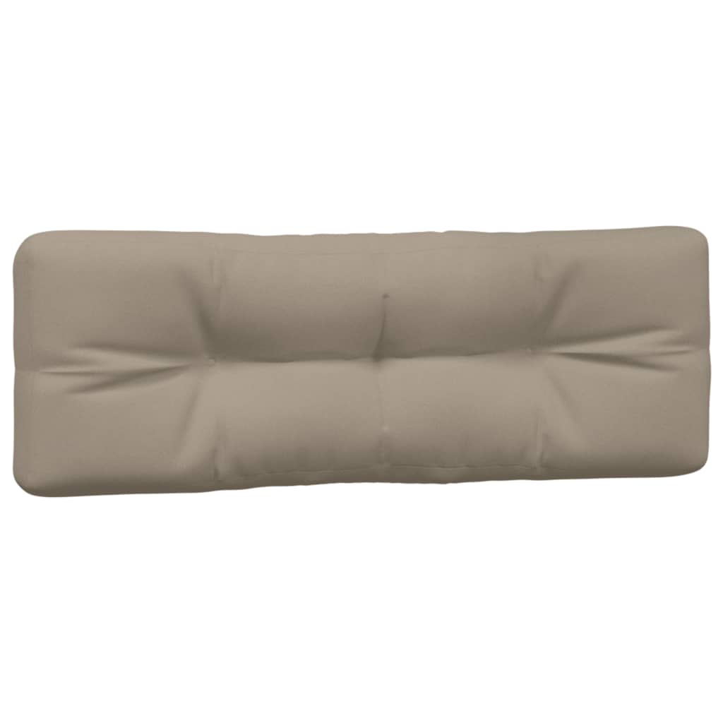 Palletkussens 2 st stof taupe