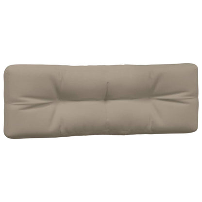 Palletkussens 2 st stof taupe