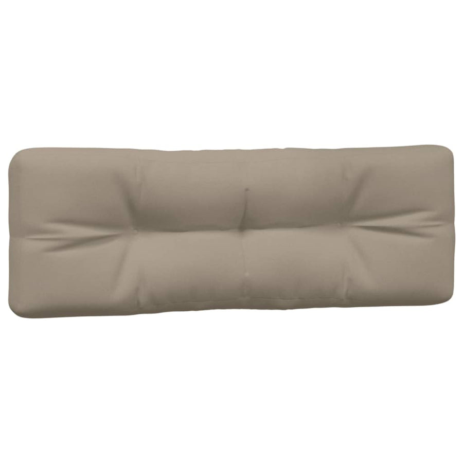 Palletkussens 2 st stof taupe
