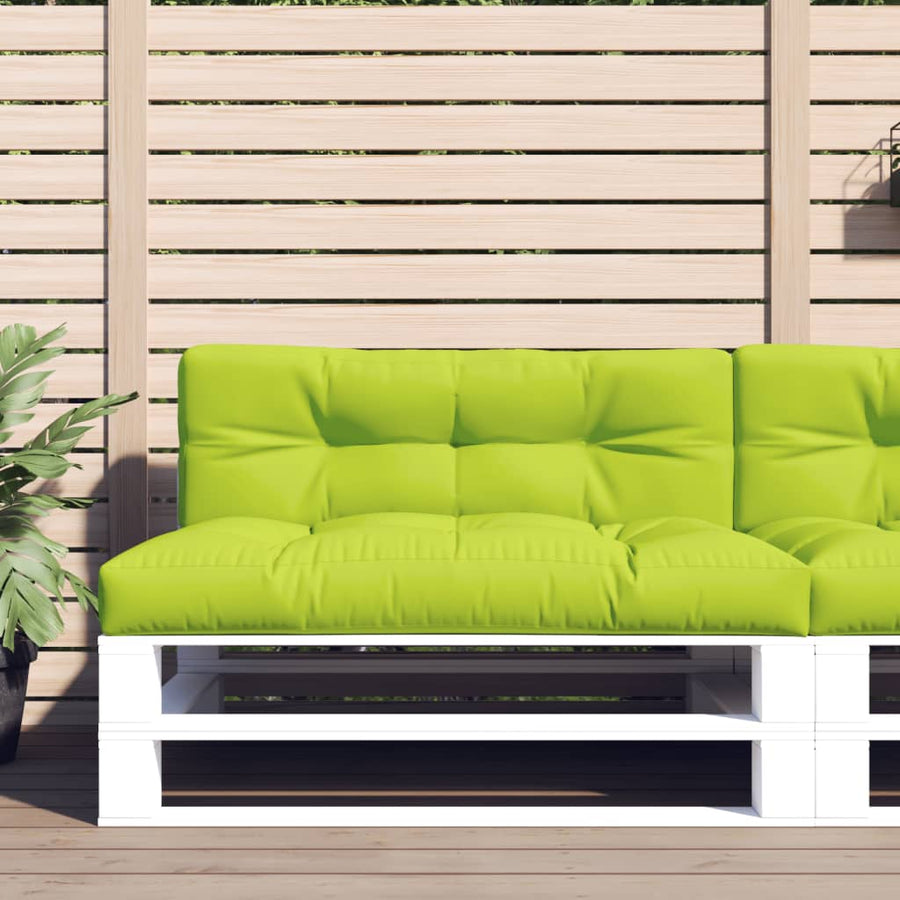 Palletkussens 2 St Stof Felgroen 120 x 80 x 12 cm