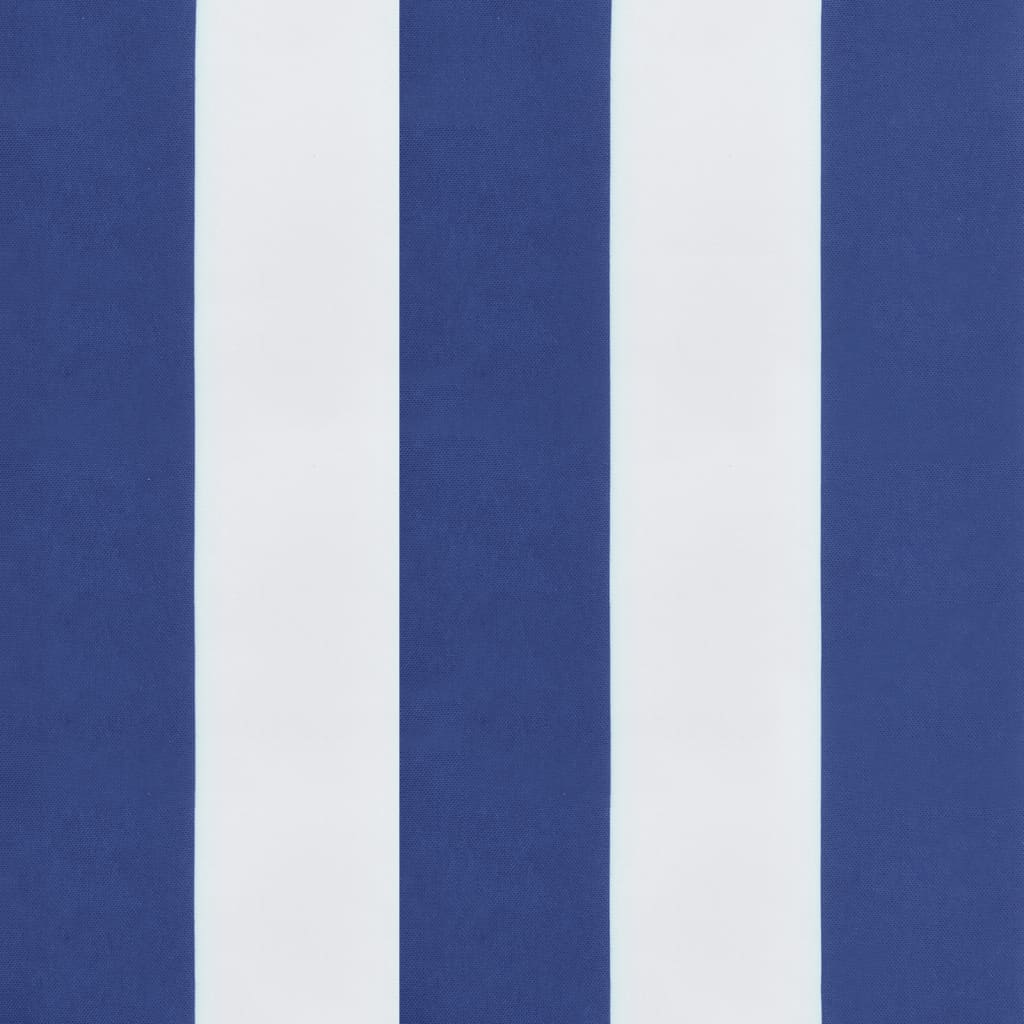Palletkussens 2 St Stof Gestreept En Blauw En Wit 120 x 80 x 12 cm