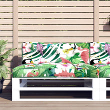 Palletkussens 2 st stof meerkleurig 120 x 80 x 12 cm Groen en roze