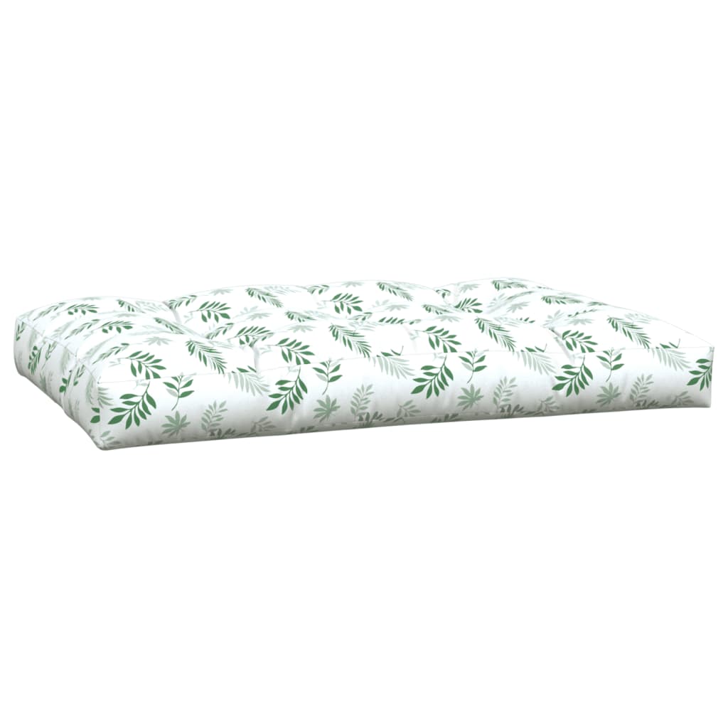 Palletkussens 2 st stof bladpatroon