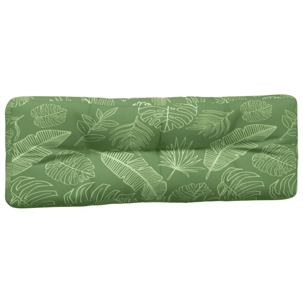 Palletkussens 2 st stof bladpatroon 120 x 80 x 12 cm Bladontwerp