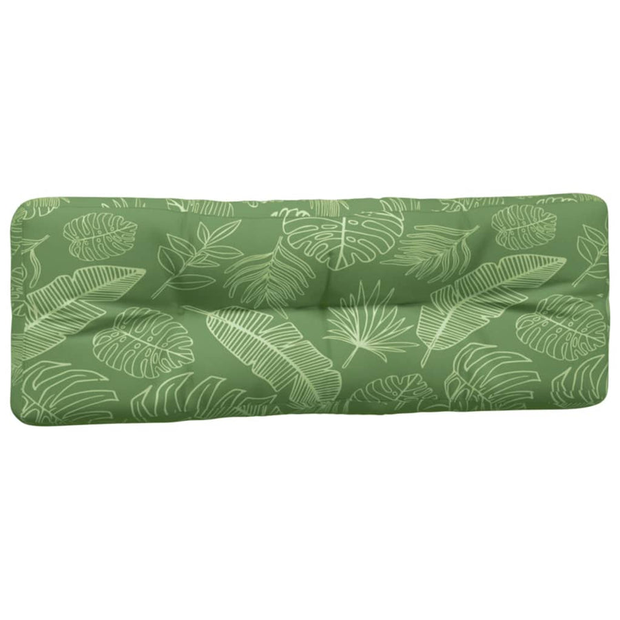 Palletkussens 2 st stof bladpatroon 120 x 80 x 12 cm Bladontwerp