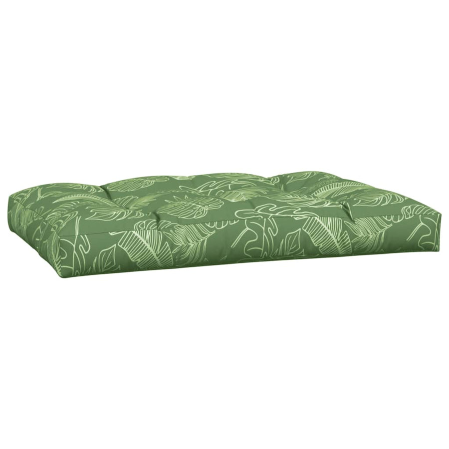 Palletkussens 2 st stof bladpatroon 120 x 80 x 12 cm Bladontwerp