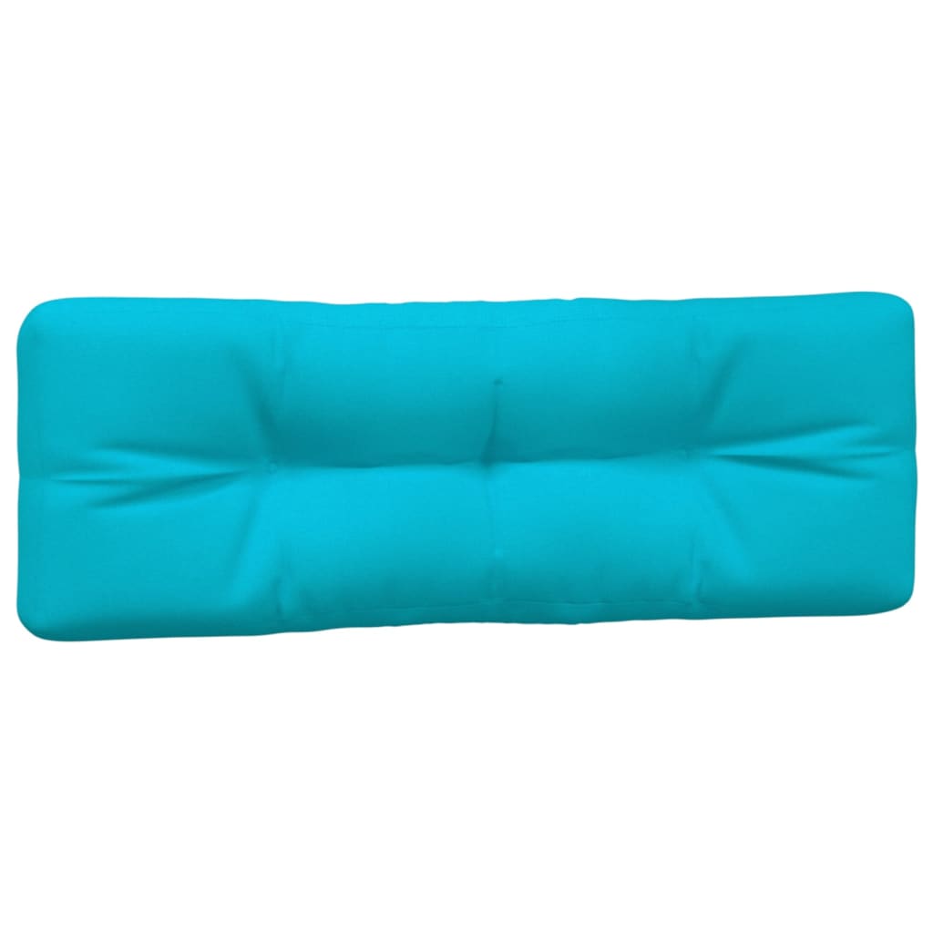 Palletkussens 2 st stof turquoise 120 x 80 x 12 cm Turquoise
