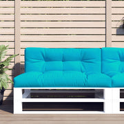 Palletkussens 2 stuks turquoise 120x80x12 cm