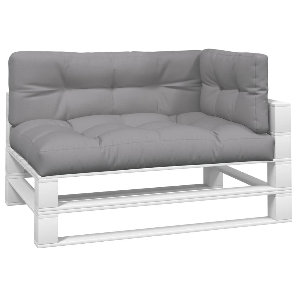 Palletkussens 3 st stof grijs