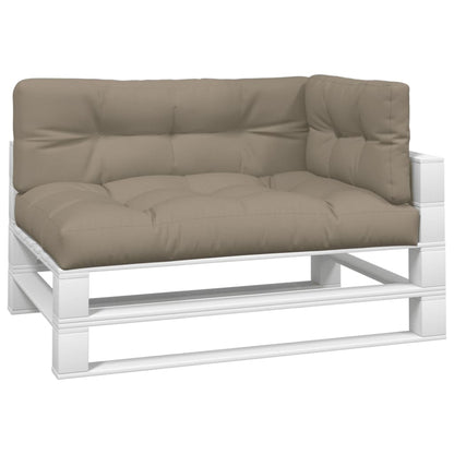 Palletkussens 3 st stof taupe