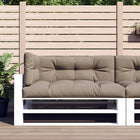 Palletkussens 3 stuks taupe polyester