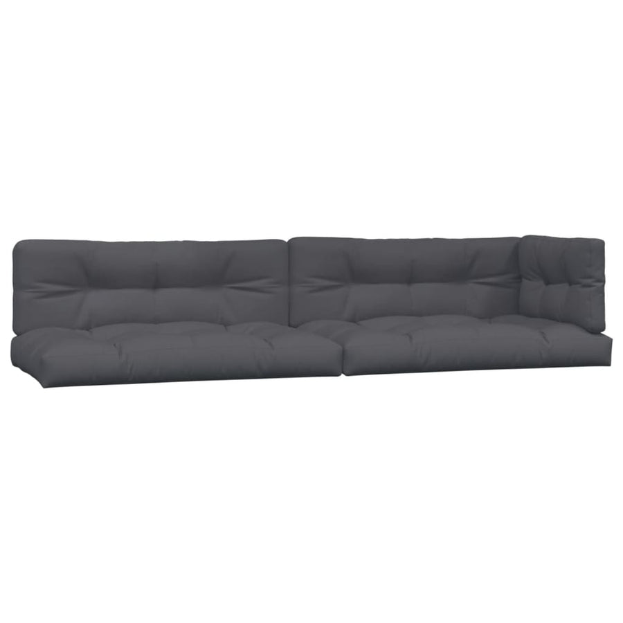 Palletkussens 5 st stof antracietkleurig