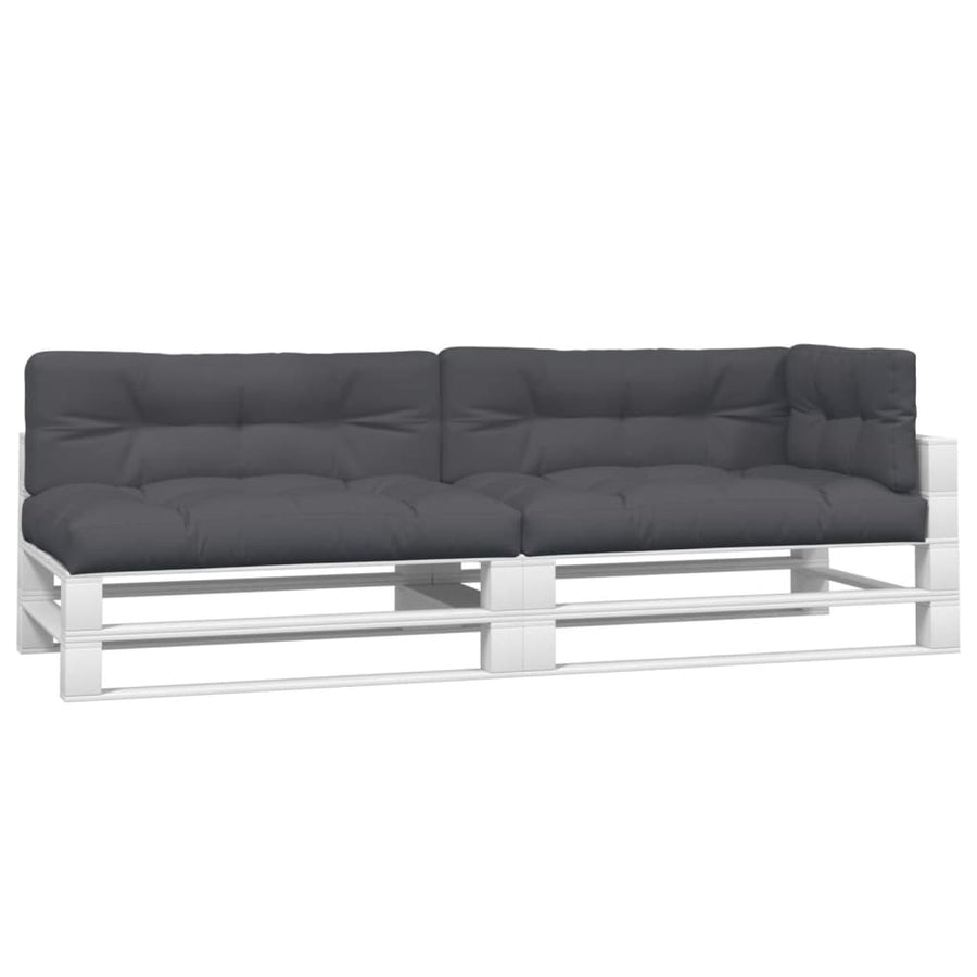 Palletkussens 5 st stof antracietkleurig