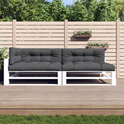 Pallet cushions 5 pcs fabric anthracite