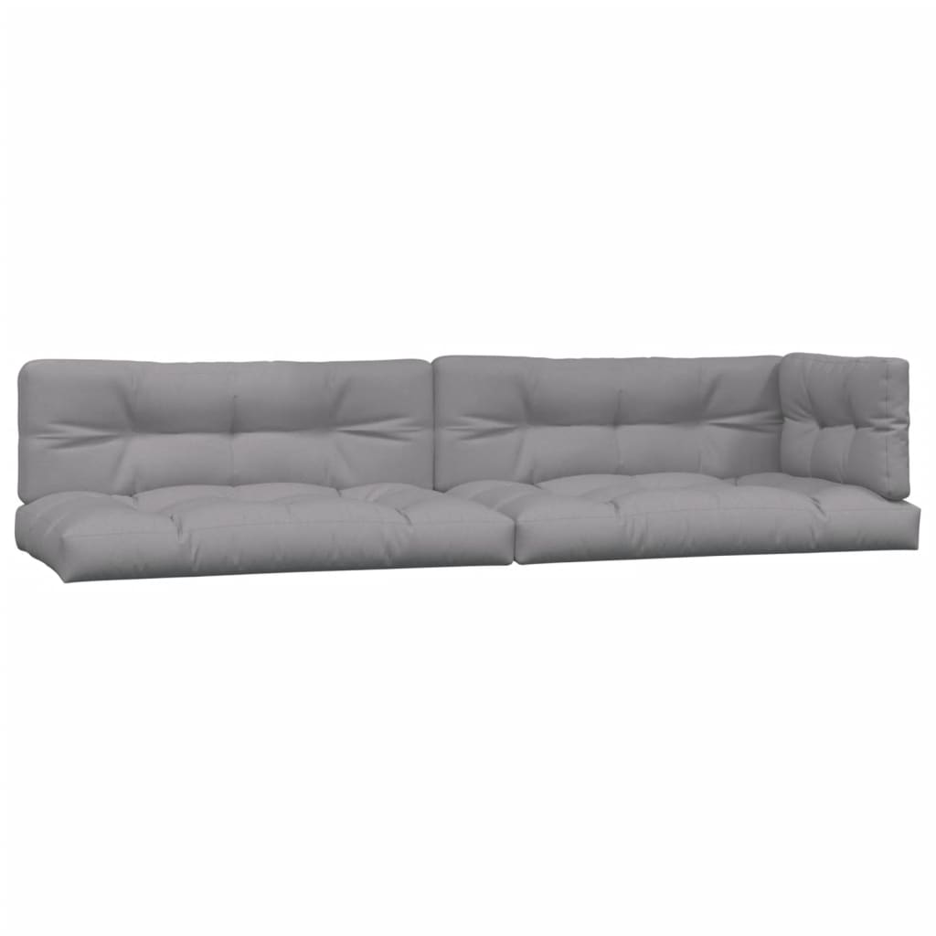 Palletkussens 5 st stof grijs